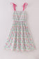 Meadow delight smocked mom dress