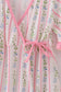 Pink floral print mom ruffle dress