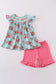Rosebud bliss print smocked girl set