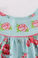 Rosebud bliss print smocked girl set