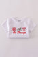 White Georgia go dawgs embroidery set