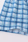 Blue sailboats embroidery smocked shorts set