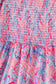 Pink coral reef smocked ruffle dress