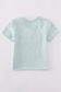 Blue popcorn cookies ice cream embroidery top