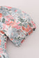Green garden bloom smocked mom&me dress