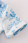 Blue farm print pocket bubble