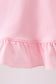 Pink Strawberry Applique Knit Set