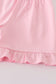 Apple pencil print ruffle shorts set