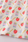 Apple pencil print ruffle shorts set