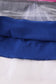 Sapphire blue princess embroidery ruffle dress