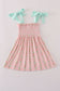 Pink floral smocked mom&me dress
