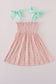 Pink floral smocked mom&me dress