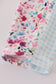Green floral print 2pc active tank legging set