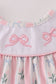 Pink Bow Embroidered Bow Bloomer Set