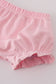 Pink Bow Embroidered Bow Bloomer Set
