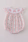 Pink Bow Embroidered Bow Bubble