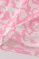 Pink strawberry milk cow embroidery ruffle dress