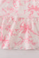 Pink bow print ruffle mom&me dress