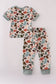 Green hunting print pants set