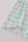 Green starfish embroidery smocked shorts set