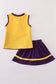 LSU embroidery football skort set