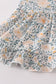 Fall floral print ruffle bloomer set