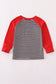 Georgia bulldog embroidery stripe top
