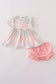 Pastel patchwork garden print bloomer set