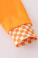 Orange Tennessee go vols embroidery checkered pants set