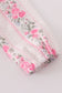 Pink floral print ruffle bubble