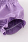 Purple floral lace bloomer set