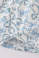 Blue bow & lace print ruffle bloomer set