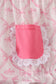 Pink bow tie pumpkin print bubble
