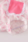 Pink bow tie pumpkin print bubble