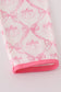 Pink bow tie pumpkin print pants set