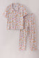 Pink pumpkin bamboo mom pajamas set