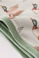 Green duck print bamboo blanket