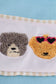 Blue puppy french knot pants set