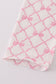 Pink bow smocked pants set