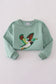 Sage duck sequin mom&me top