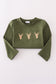 Forest hunting deer embroidery pants set