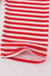 Red santa claus smocked stripe pants set