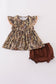 Camouflage ruffle bloomer set