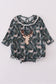 Camouflage hunting deer applique ruffle bubble