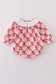 Red santa claus smocked bubble