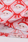 Red santa claus bamboo pajamas ruffle pants set