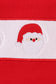 Red santa claus embroidery plaid pants set
