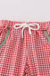 Green reindeer embroidery pants set
