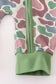 Camouflage print romper