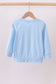 Blue reindeer applique top